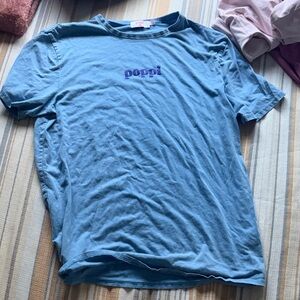 Target Blue T-Shirt with Purple Logo